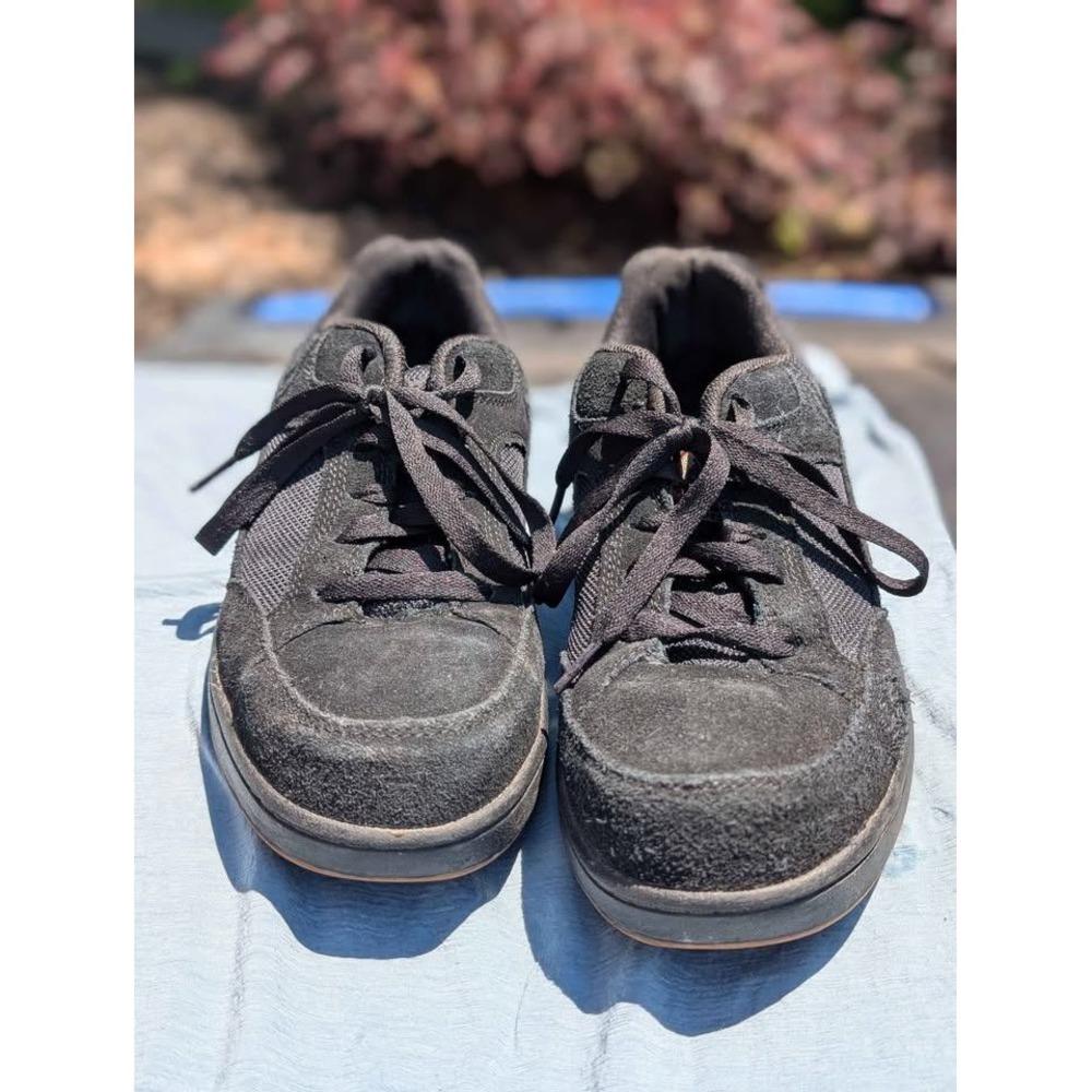 Brahma Men's Steel Toe Work Shoes Black Suede Lace Up Size 8.5